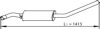 DINEX 74360 Middle Silencer